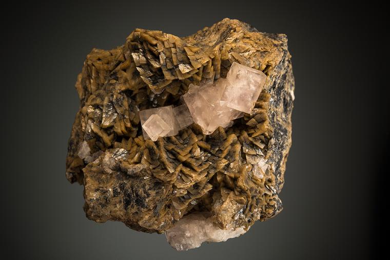 FLUORITE on SIDERITE